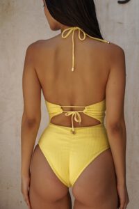 Lollipop yellow one piece hover