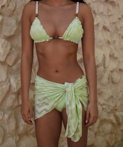 Zigzag pareo all colors - green