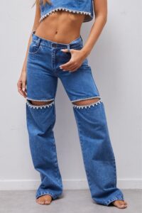 Strass blue jeans