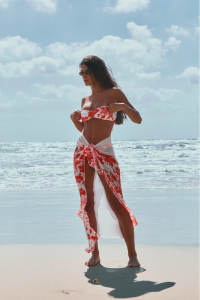 Koral flower pareo hover