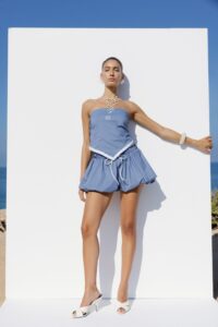 Denim baloon set hover