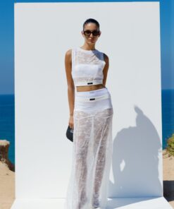 Alternative view of White lace shirt