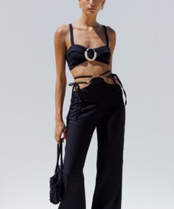 Alternative view of linen suit black