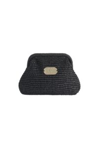 Clutch boho bag black