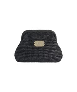 Clutch boho bag black