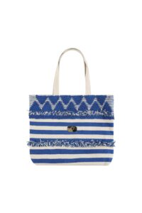Boho bag blue and white