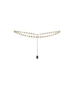 Flower necklace white