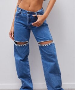 Strass blue jeans