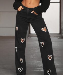 Hearts black jeans