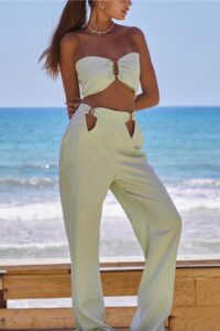 Butterfly green pants