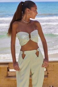 Butterfly green pants