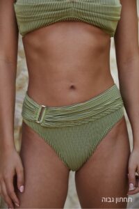 Rib olive bikini